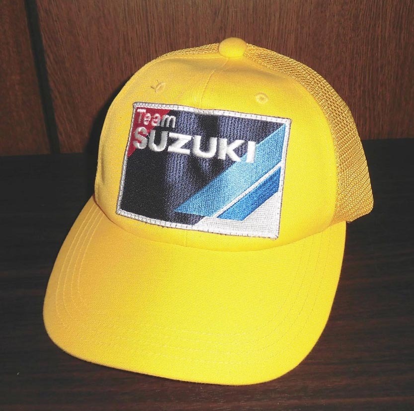 Team SUZUKI チーム スズキ キャップ バックメッシュ スナップバック 80s 当時物 YL F デッドストック 未使用品/RGγガンマRMヨシムラRGBの画像1