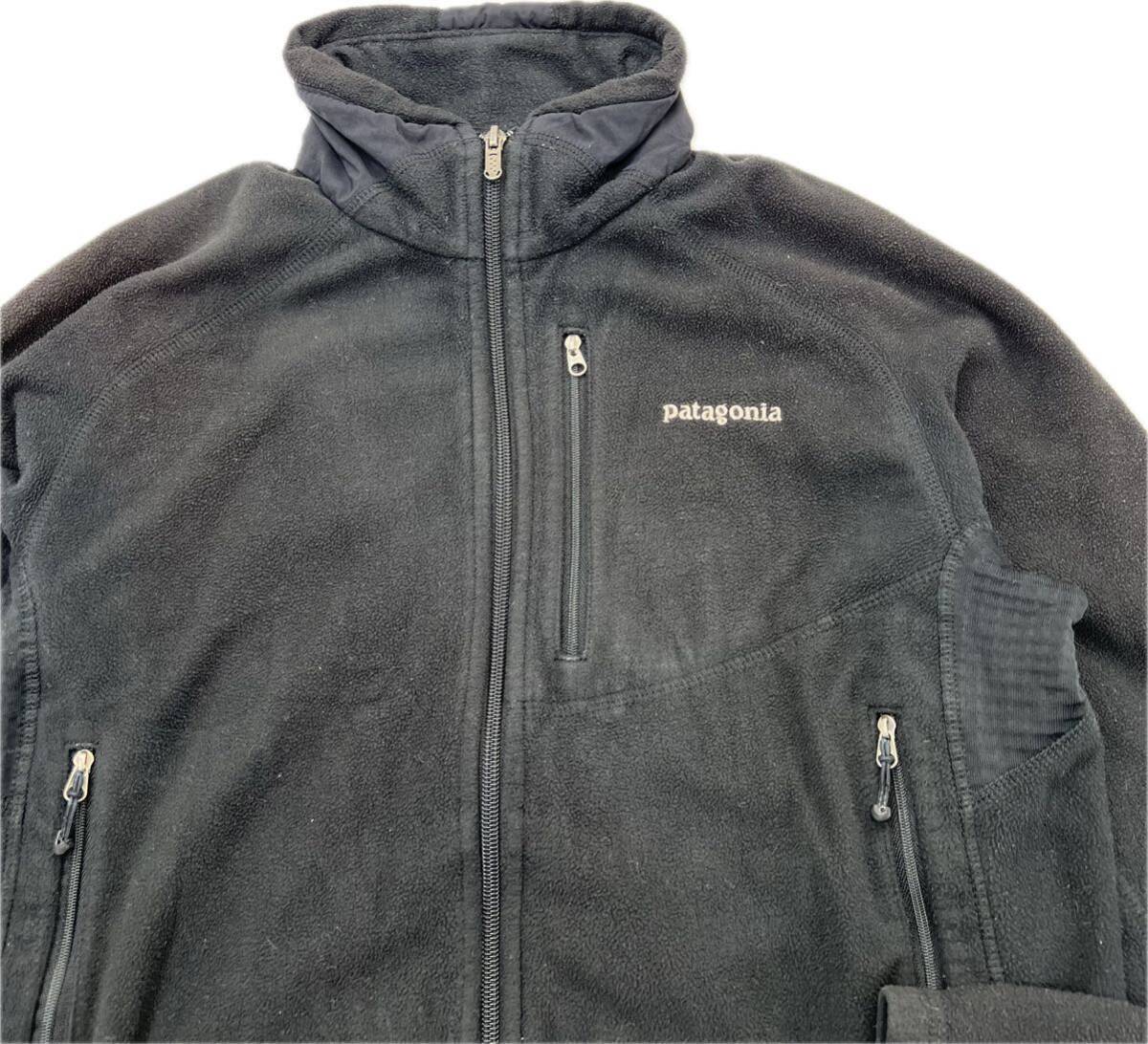 patagonia ☆ 05年製 USA ポーラテック フリース ライトウェイト R4ジャケット ブラック S 登山 アウトドア 人気 名作 パタゴニア■DA285_画像4