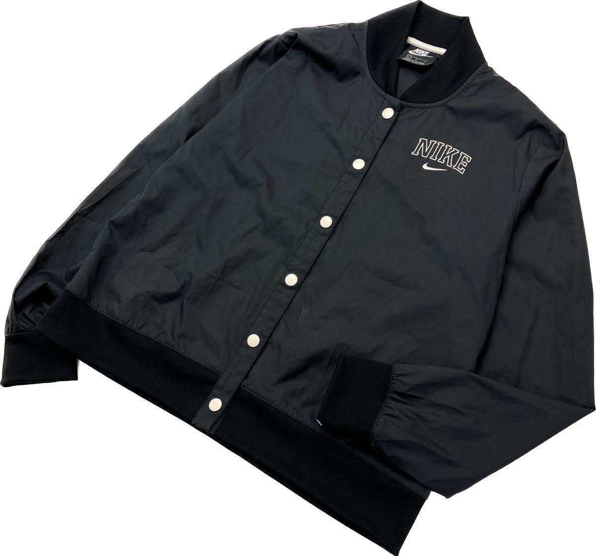 NIKE * Kids L 150-160 соответствует тонкий нейлон жакет куртка блузон черный спорт стиль Town Youth Nike #CB208
