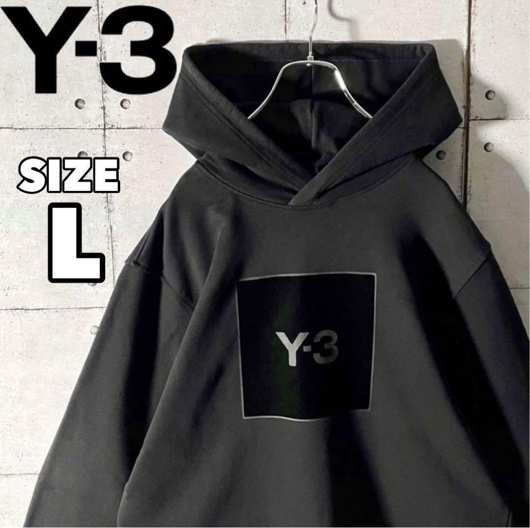 Y-3wa chair Lee sweat Parker velour box Logo L black black 6436