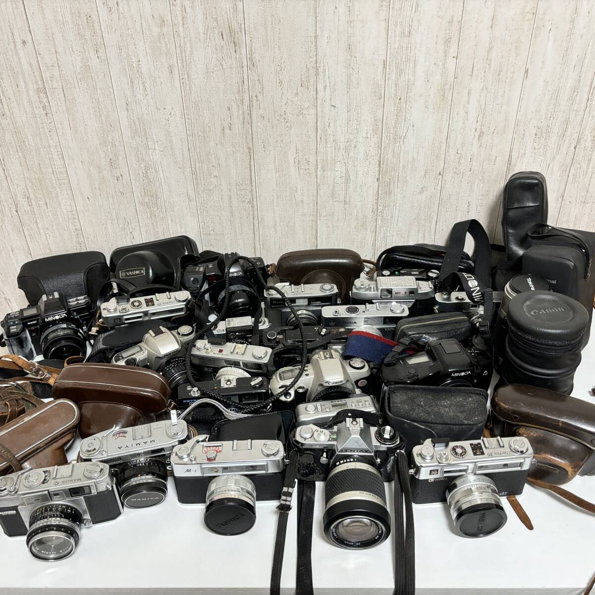 メラまとめ フィルムカメラ 一眼レフカメラ 29個 コンパクトデジタル 望遠レンズ ジャンク 中古 現状品の画像2