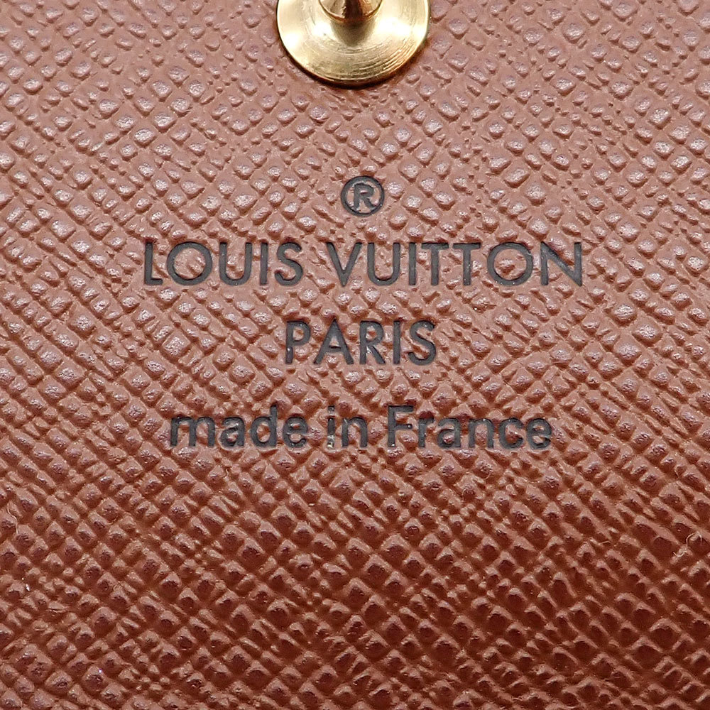 未使用品 LOUIS VUITTON ルイ ヴィトン ポルトフォイユ・エリーズ Wホック 折り財布 M61654 モノグラム ブラウン ゴールド金具_画像9