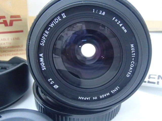 #59431【保管品】シグマ SIGMA AF SUPER WIDE II 24mm F2.8 キヤノン CANON レンズ カメラレンズ 動作未確認_画像2