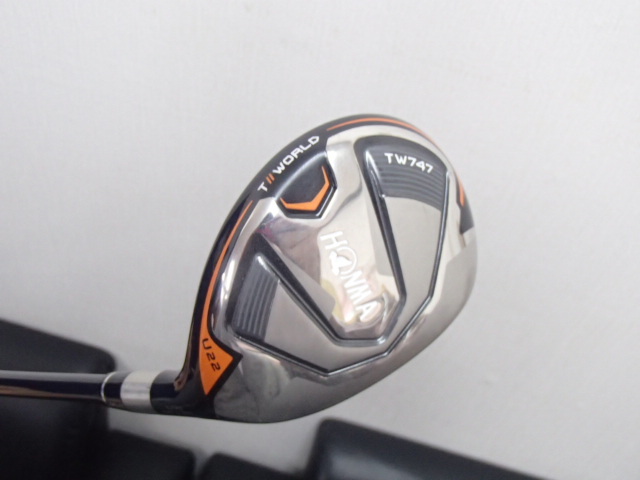 #59704【中古品】HONMA ホンマゴルフ TOUR WORLD ツアーワールド TW747 UT U22 VIZARD UT-H7 ユーティリティ ヘッドカバー付き_画像3