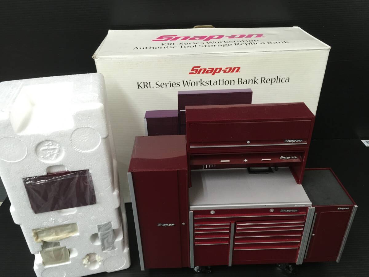 【未使用】snap-on KRLシリーズ　ワークステーション　バンク　レプリカ　1:8 ミニチュア工具箱　貯金箱　T-SO　ITX3I1Z5UK88