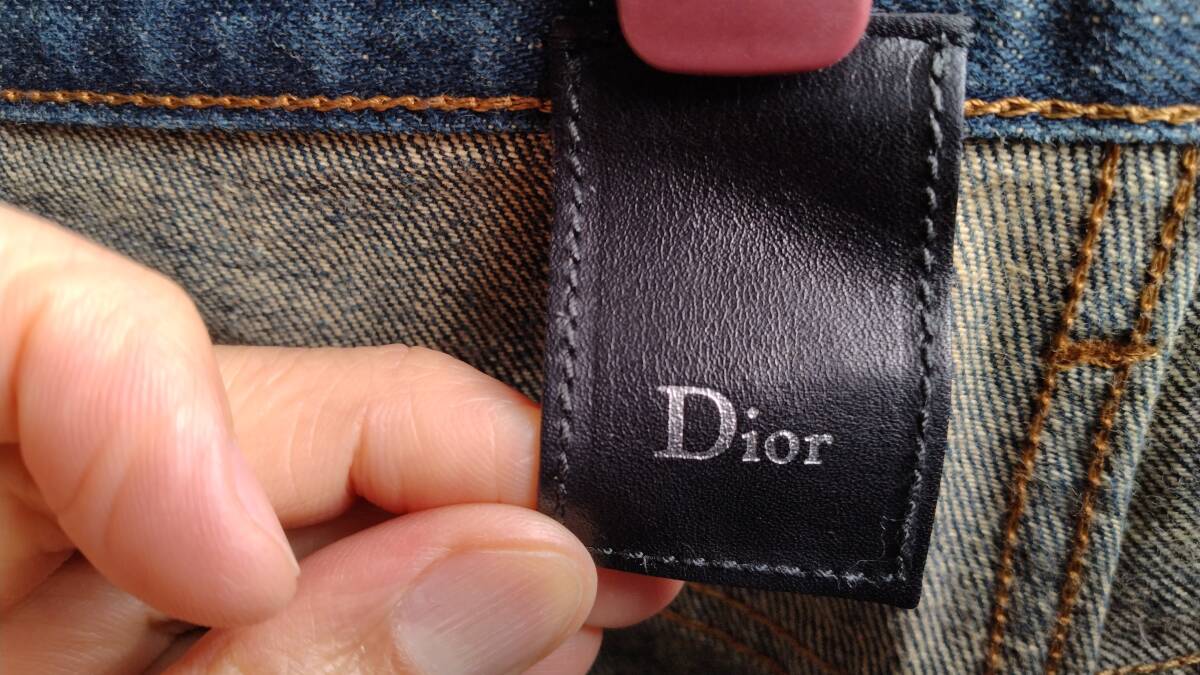 Dior homme ディオール オム デニム ジーンズ ダスト ヴィンテージ アーカイブ エディスリマン 27 ダメージ 初期 加工 エディ着 美品 _画像6