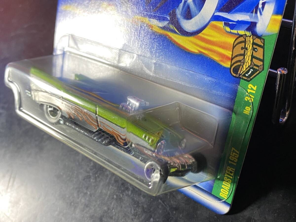 ホットウィール HOTWHEELS TH ROADSTER 1957 トレジャーハント Real Riders STH_画像3