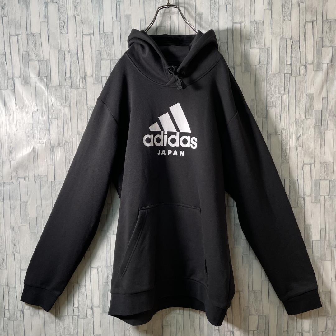 【レア3XO 未使用品】adidas JAPAN パーカー フーディ ビッグロゴ_画像5