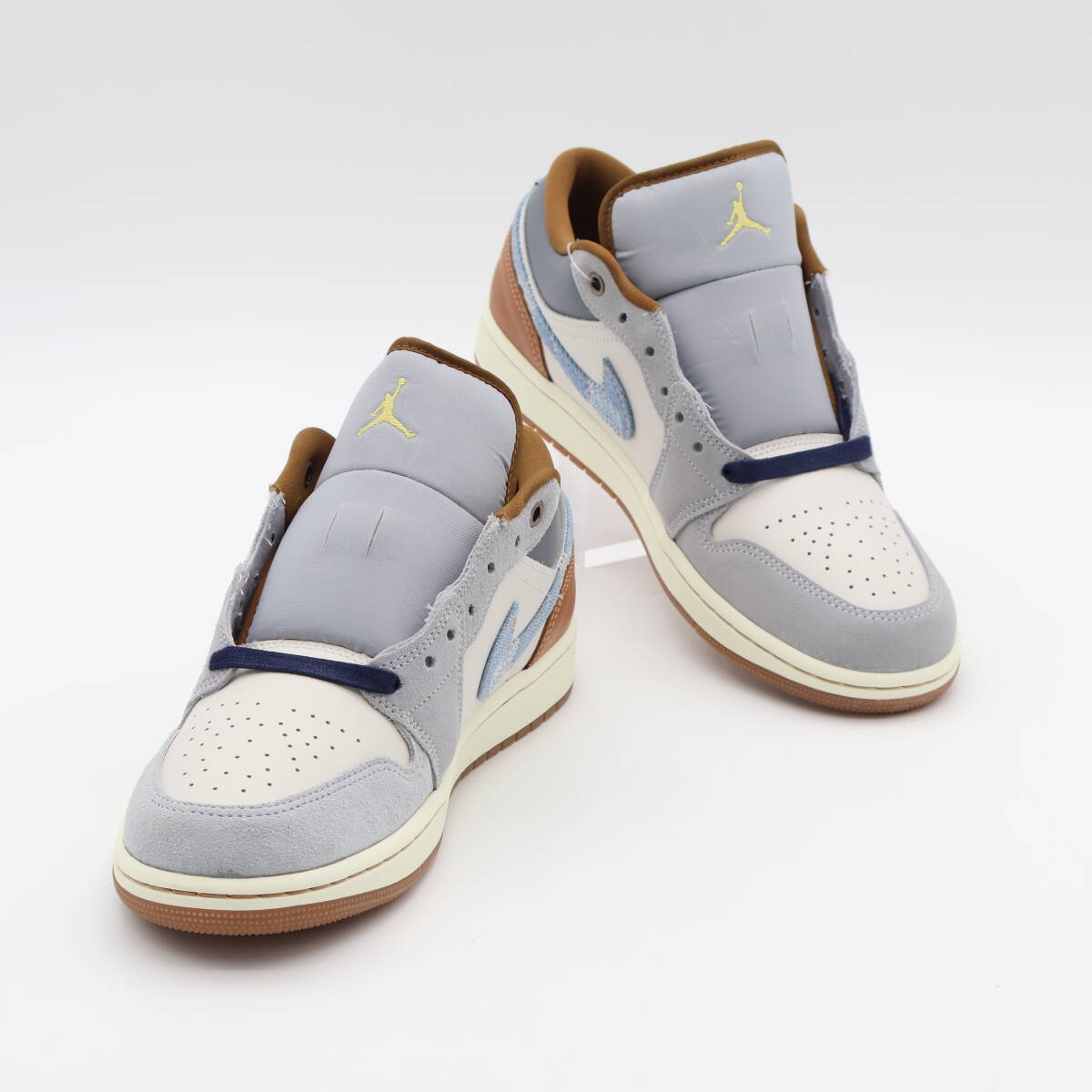 【新品未使用】Nike Air Jordan 1 Low SE Phantom Coconut Milk Amber Brown Star Blue ナイキ エアジョーダン1 ロー SE FZ5042-041 27cm_画像4