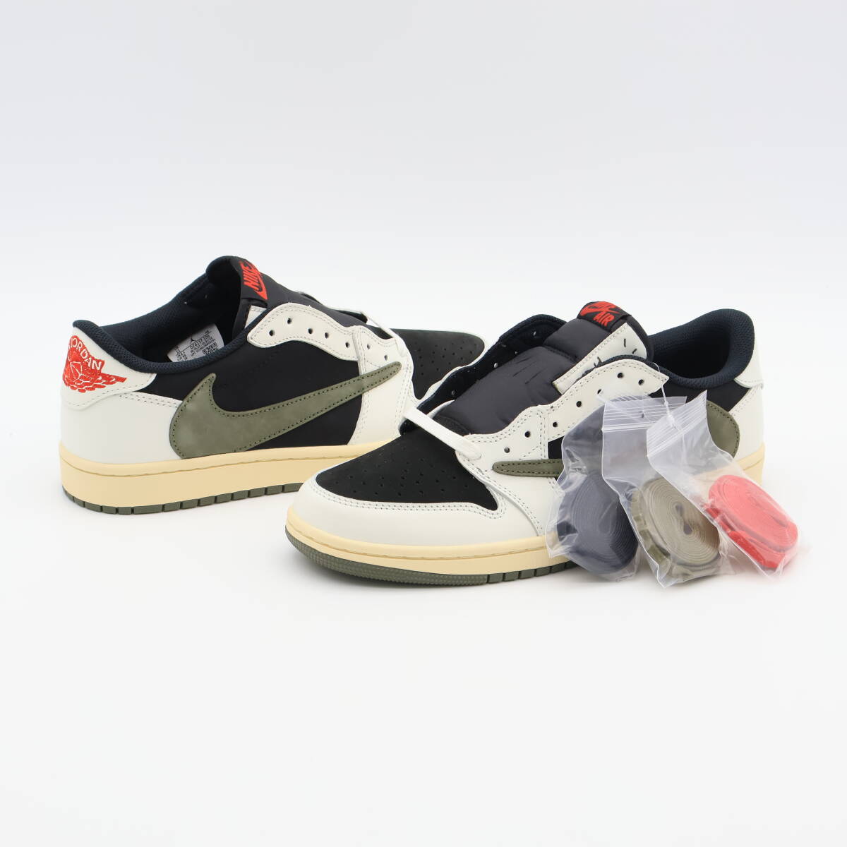 【新品未使用】Travis Scott × Nike Air Jordan 1 Low OG Medium Olive トラヴィス・スコット ナイキ エアジョーダン1 DZ4137-106 28cm