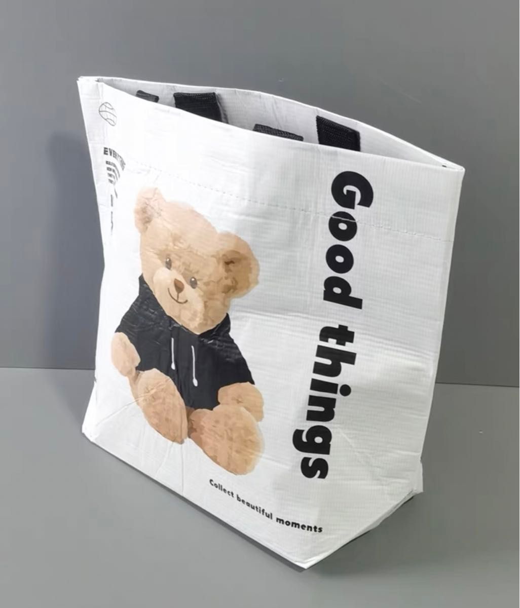 エコバッグ　バッグ　ショッピングバッグ　トートバッグ　海外限定　可愛い　熊さん　熊　