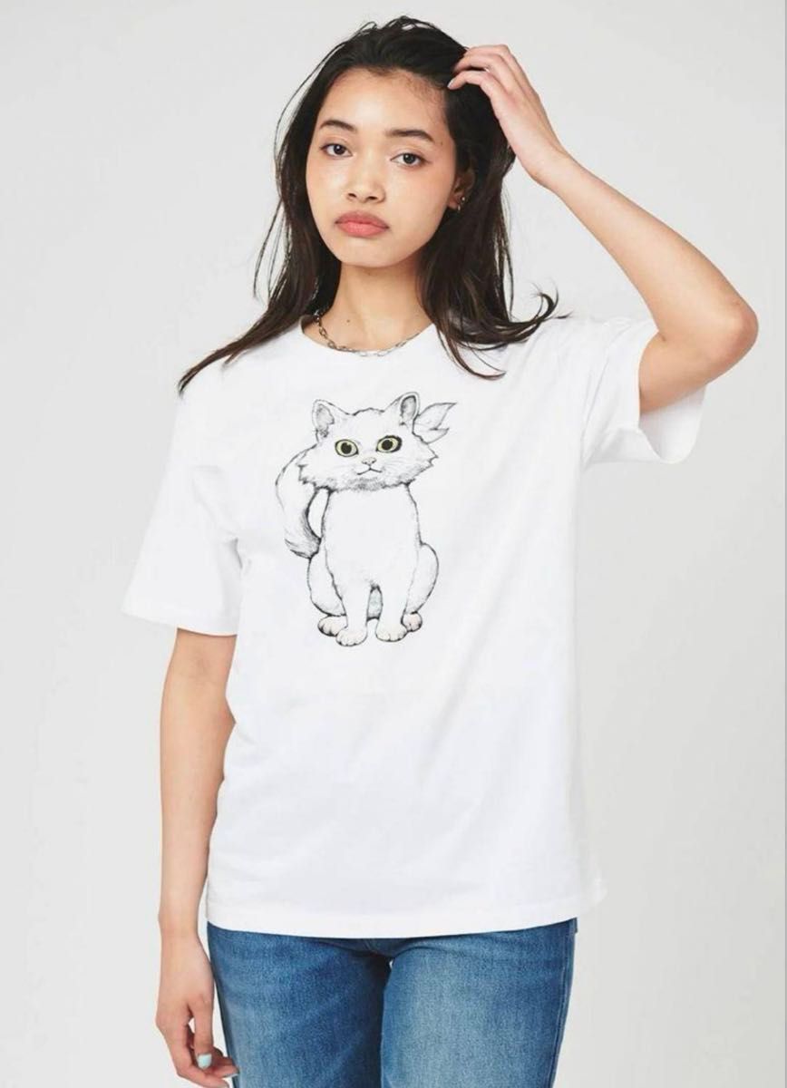 グラニフ　ヒグチユウコ　Lサイズ　すずめの戸締り　Tシャツ