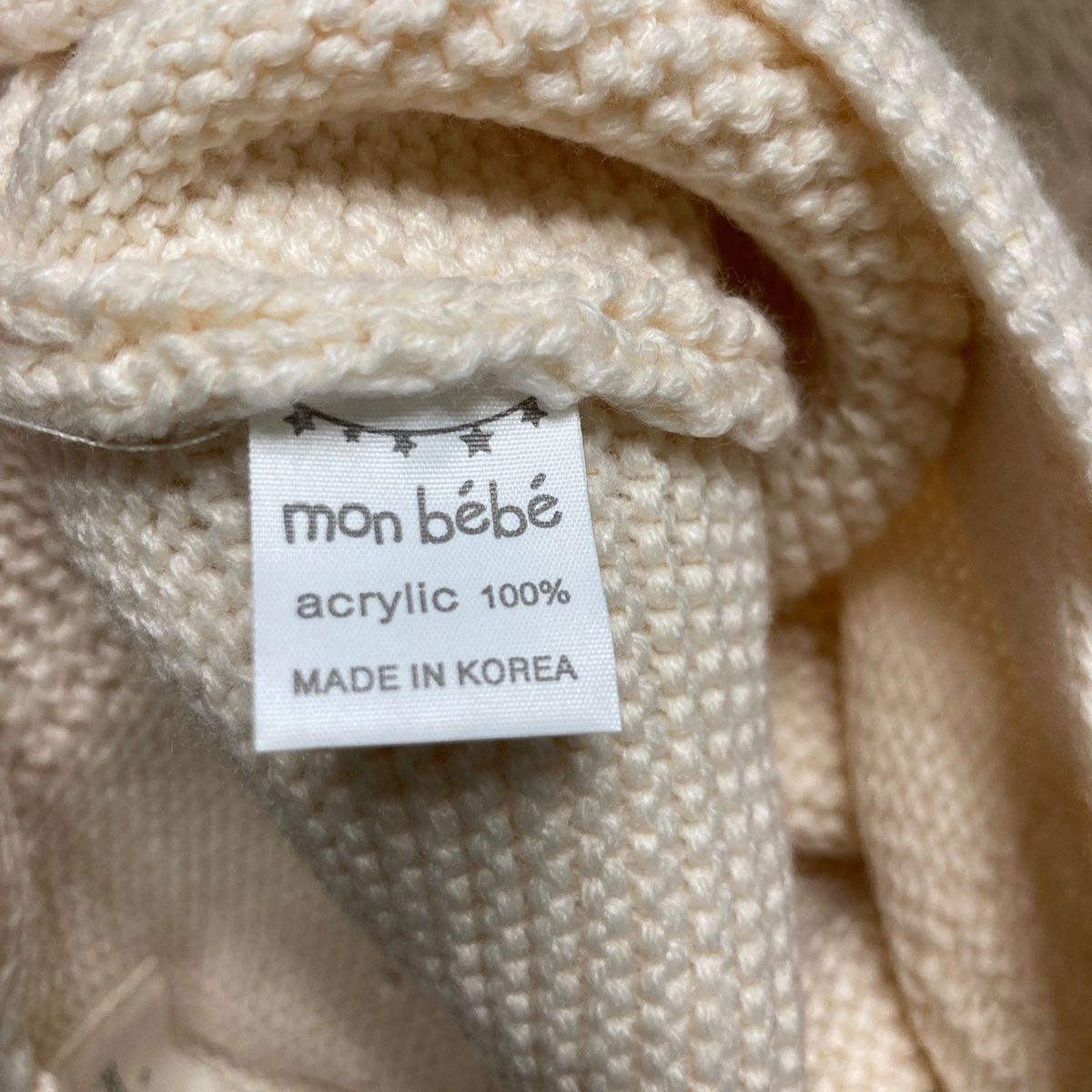 韓国子供服　monbebe ニットロンパース　サイズS