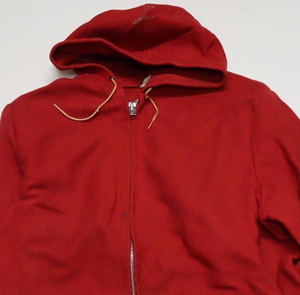 WJ82デロングDELONGアメリカ古着アメリカ製ウールジャケット50’S60’SビンテージLビッグサイズ赤系アワードCONMARコンマ/パーカー付コート