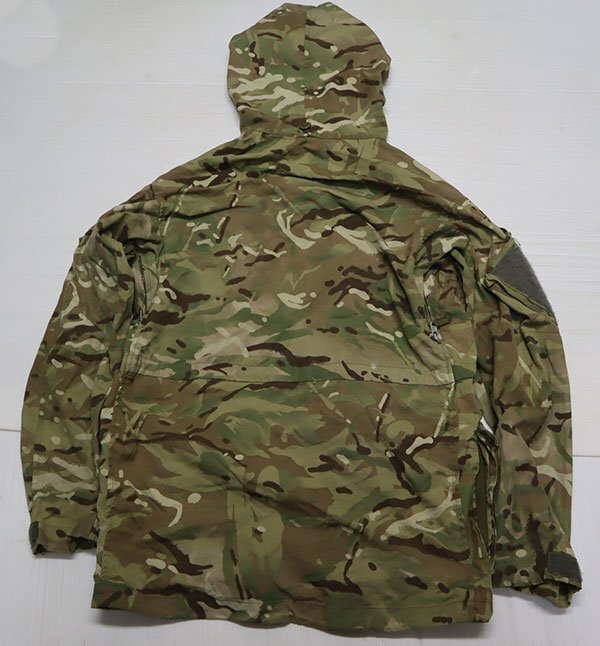 MJ39イギリス軍実物ARMYアメリカ古着マウンテンパーカーWINDPROOFウインドプルー迷彩マルチカム柄170/88ビッグサイズ/スモックコンバット_画像8