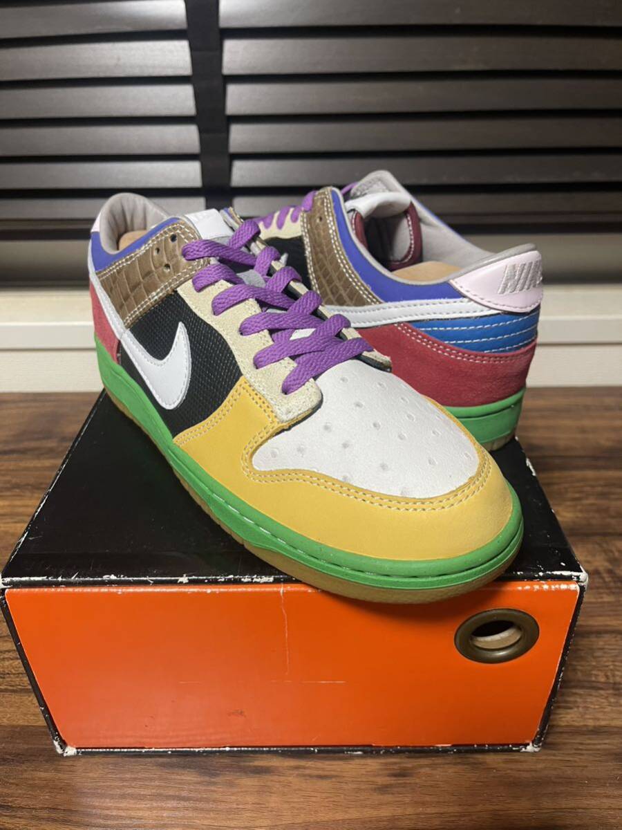 2005年製 226足限定 デッドストック NIKE DUNK LOW SOLE COLLECTOR COWBOY SPECIAL 312229-911 US10 JP28 ダンク SB travis jordan supremeの画像2