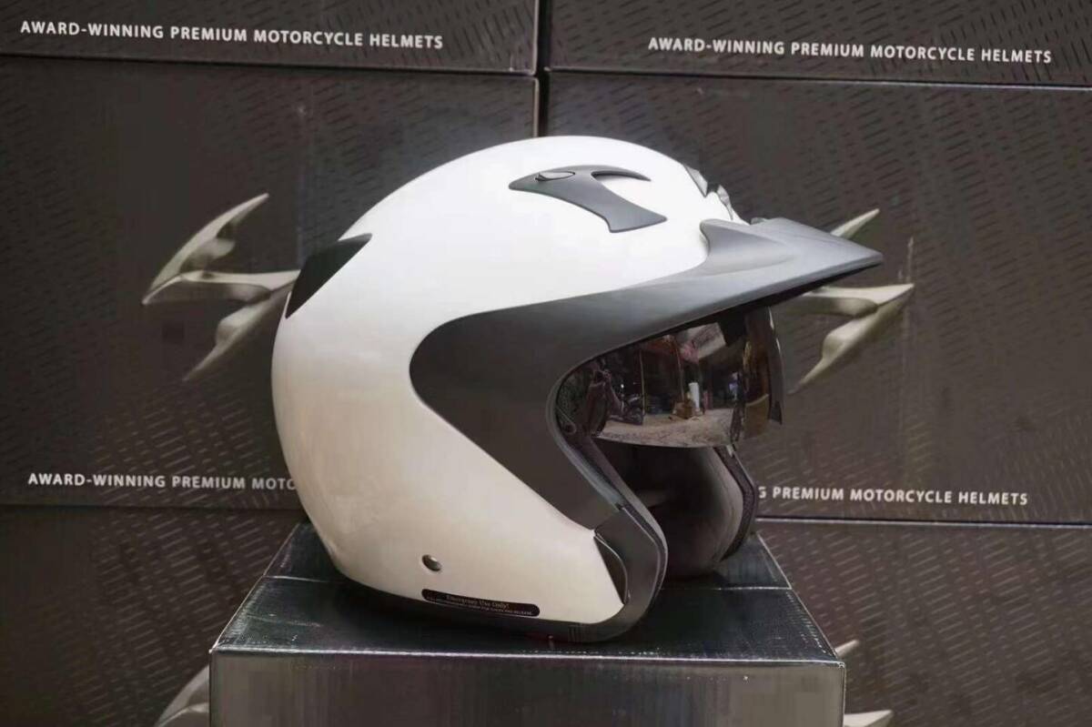 正規品 新品 Scorpion スコーピオン EXO-CT220 ジェットヘルメット ホワイト_画像3