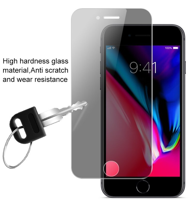iPhone7プラス/iPhone8プラス 兼用 IMAK 9H 覗き見防止プライバシーガード強化ガラス 液晶保護フィルム_画像5