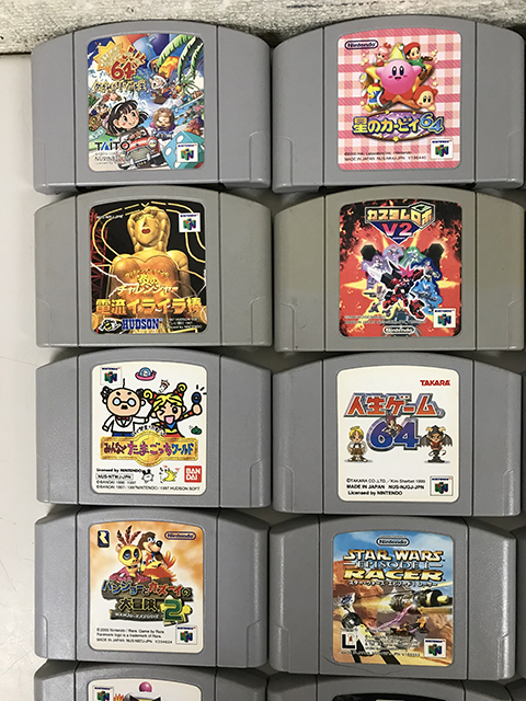 ニンテンドー64 ゲームソフト 35本セット (箱付きあり) / マリオ、ポケモン他 / 動作OK / 中古(現状品)の画像3