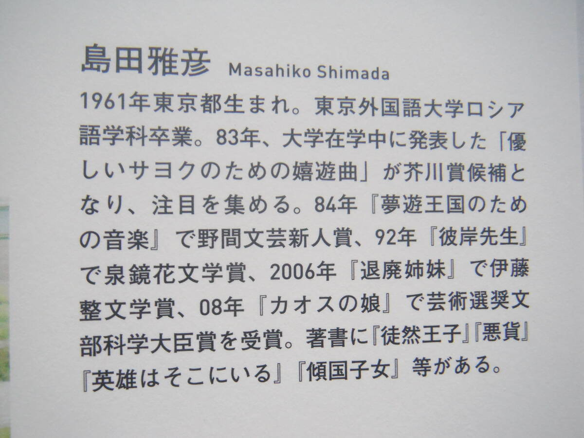 島田雅彦「ニッチを探して」サイン本 新潮社の画像10