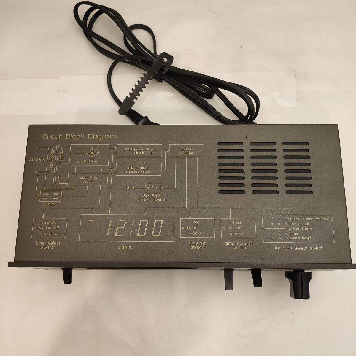 ●National Audio Timer ナショナル オーディオタイマー TE903 通電確認のみ●_画像2