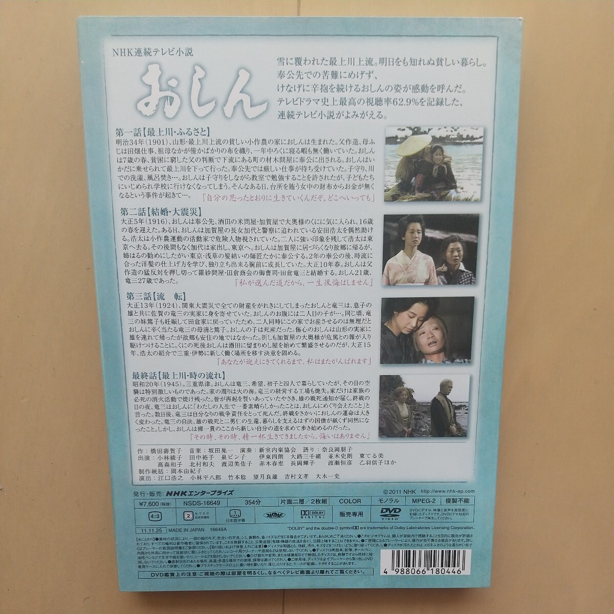 ☆DVD/セル版 NHK連続テレビ小説 おしん 総集編 2枚組_画像2