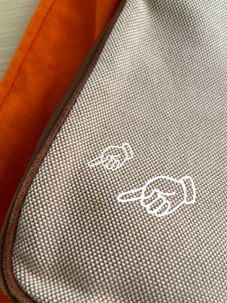 HERMES エルメス マサイ トワルアッシュ ゴールド金具_画像10