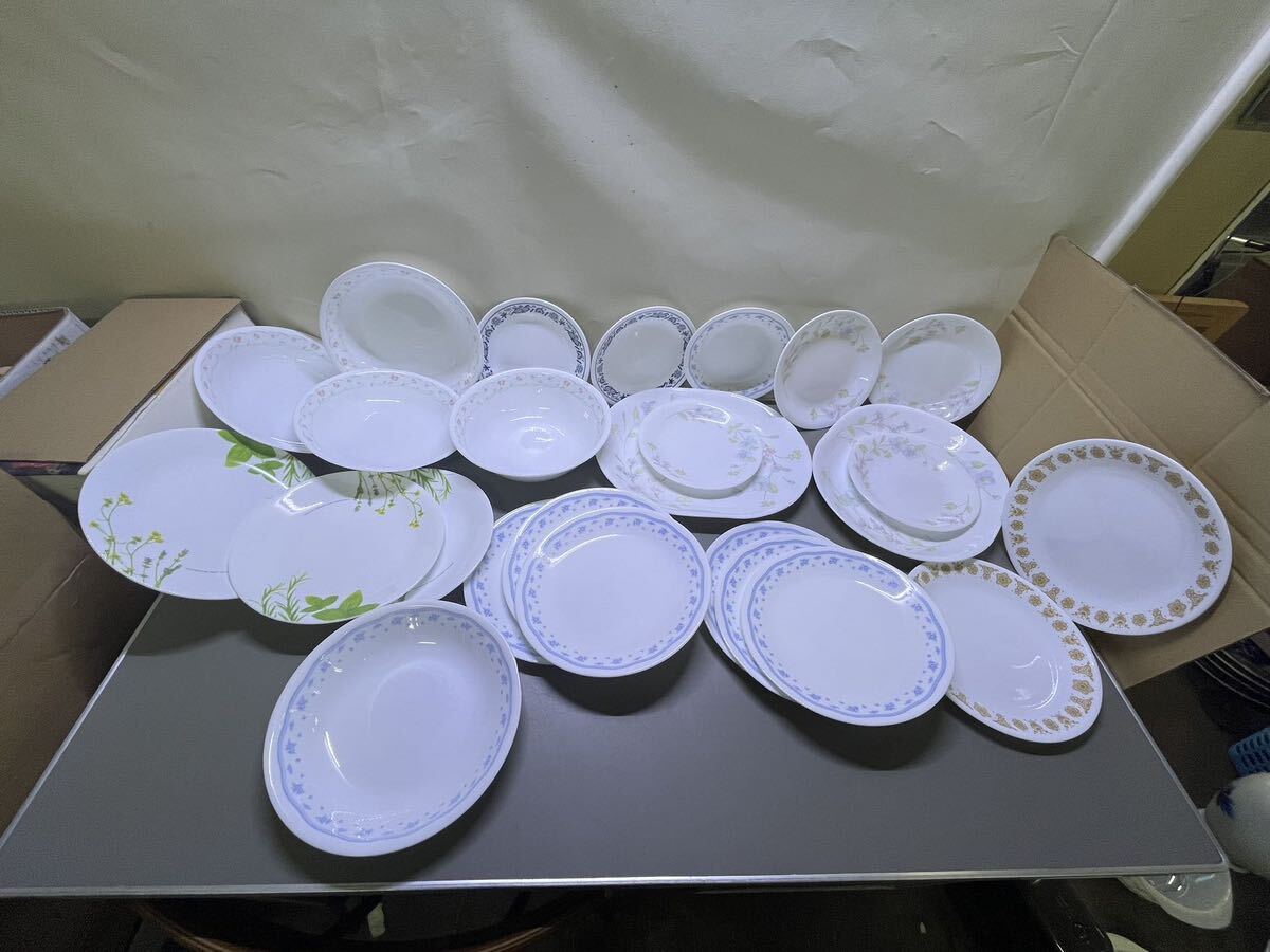 CORELLE コレール プレート 食器 大皿 ブルーフラワー 洋食器 小皿 大量まとめ　発送サイズ100_画像1