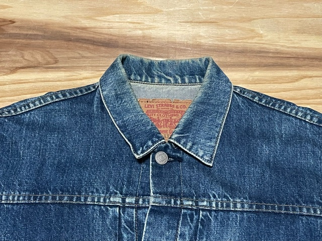 安価スタート★Levi'sリーバイス70502XXファースト デニム ジャケットGジャン復刻ボタン裏J02★インディゴ ブルー系◆サイズ40インチの画像4