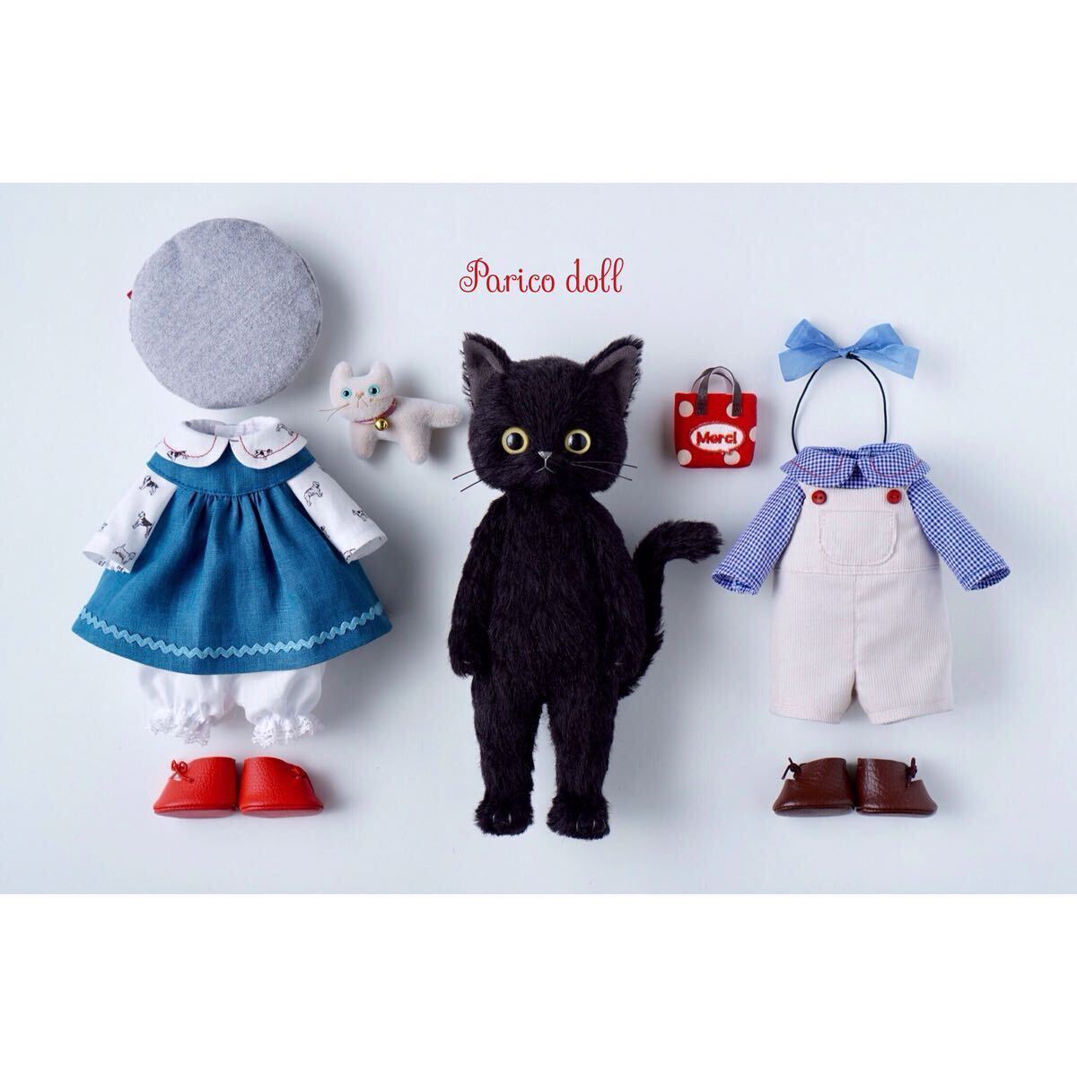 Yahoo!オークション - 黒猫ちゃんと小さな白ネコちゃん着せかえ Yahoo!オークション - 黒猫ちゃんと小さな白ネコちゃん着せかえ