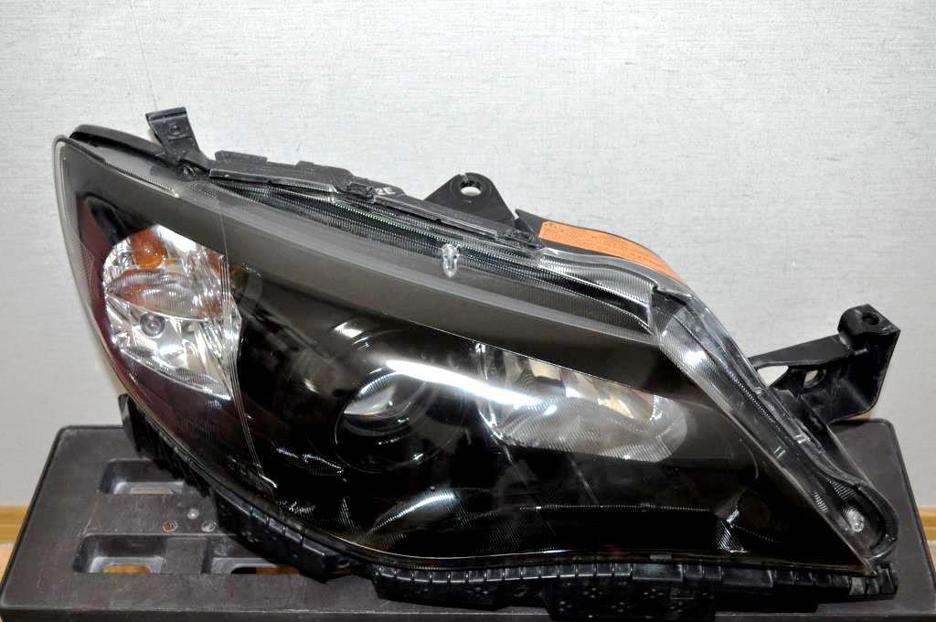 SUBARU GRB GRF GH8 GH7 GH WRX STI インプレッサ HID ヘッドライト 左右 セット 艶 ブラック加工 黄ばみ無し 綺麗 ① ICHIKOH 1809 2E_画像3