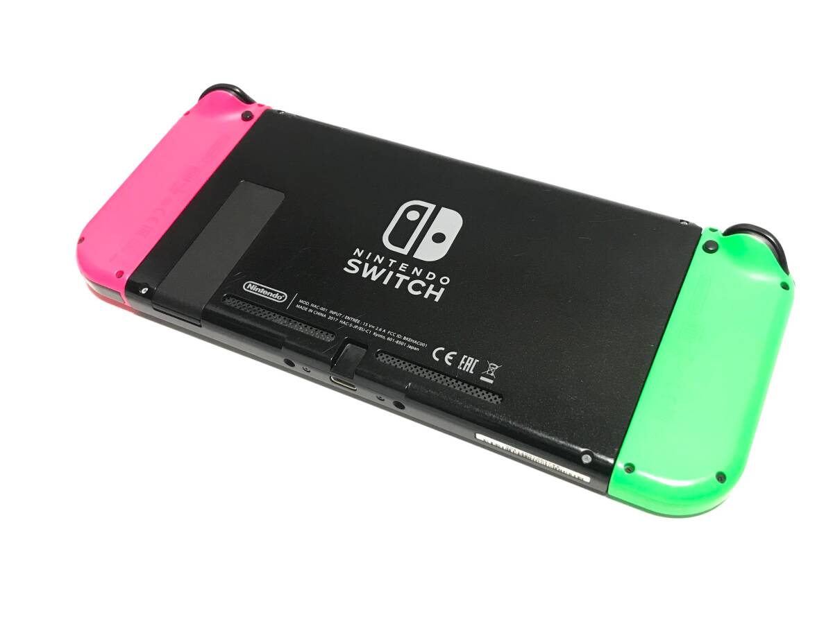 [希少][未対策機][チェック整備品]ニンテンドースイッチ スプラトゥーン2セット(本体+JoyCon+プロコン(社外)+ゲームソフト) NintendoSwitch_画像5