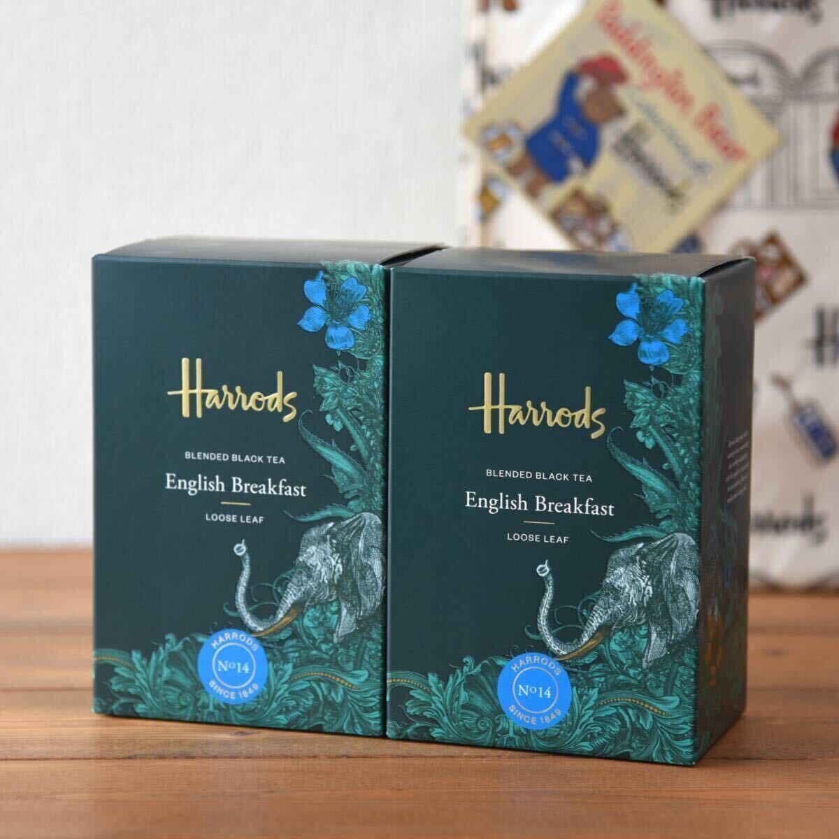 Harrods/ハロッズ 紅茶 No.14 English Breakfast 200g 詰め替え用 x 2_画像1