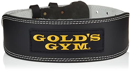 ゴールドジム(GOLD`S GYM) トレーニングレザーベルトBK M(75~85cm) G3368 【正規品 ゴールド_画像2