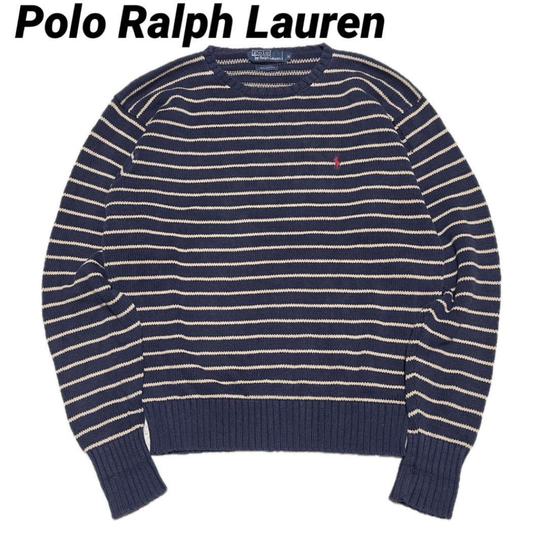 Polo Ralph Lauren ボーダー コットンニット M_画像1