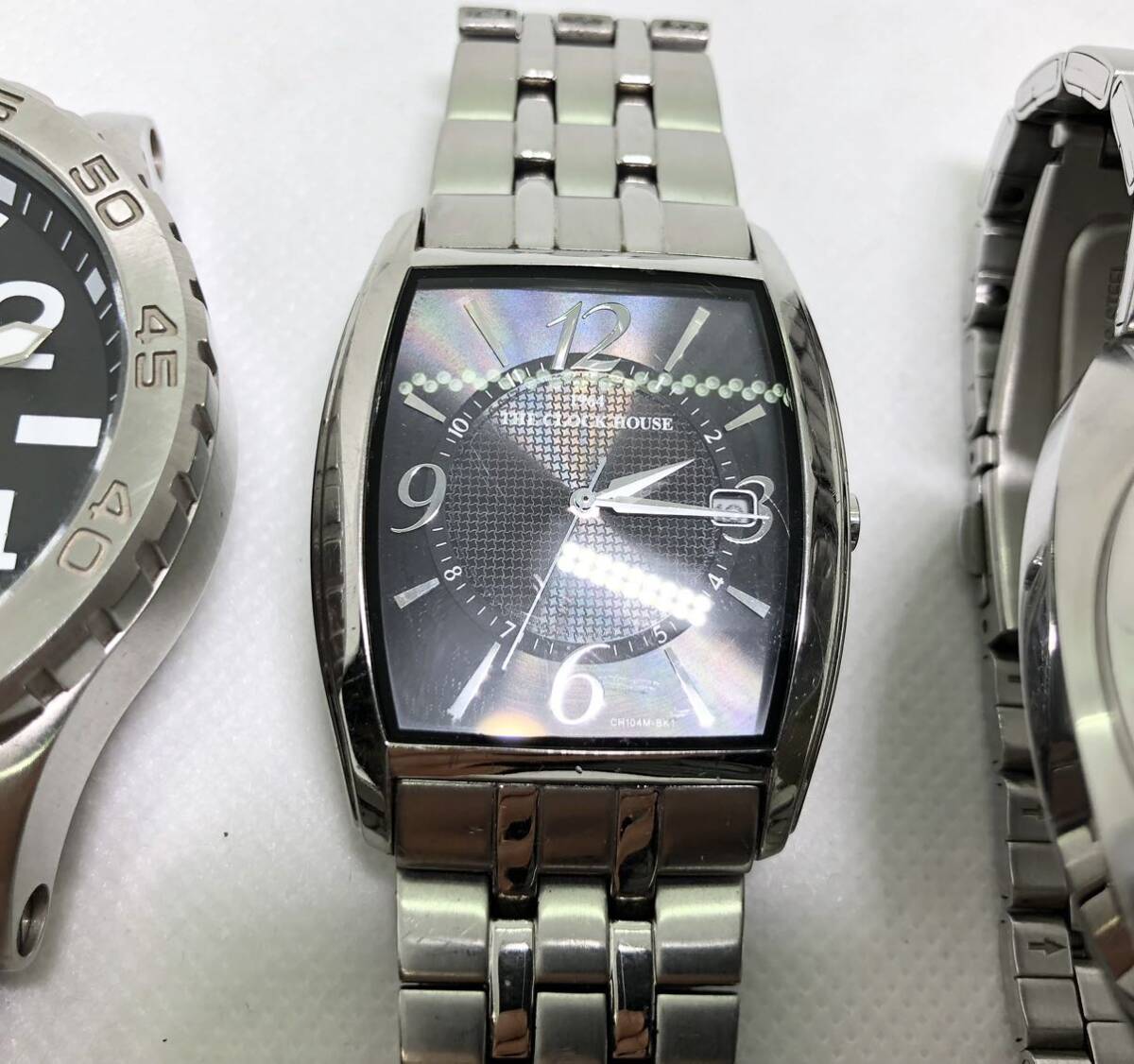 メンズ 腕時計 5点まとめ TECHNOS テクノス クロノグラフ NIXON ニクソン ドルチェセグレート クロックハウス THE CLOCK HOUSE_画像7