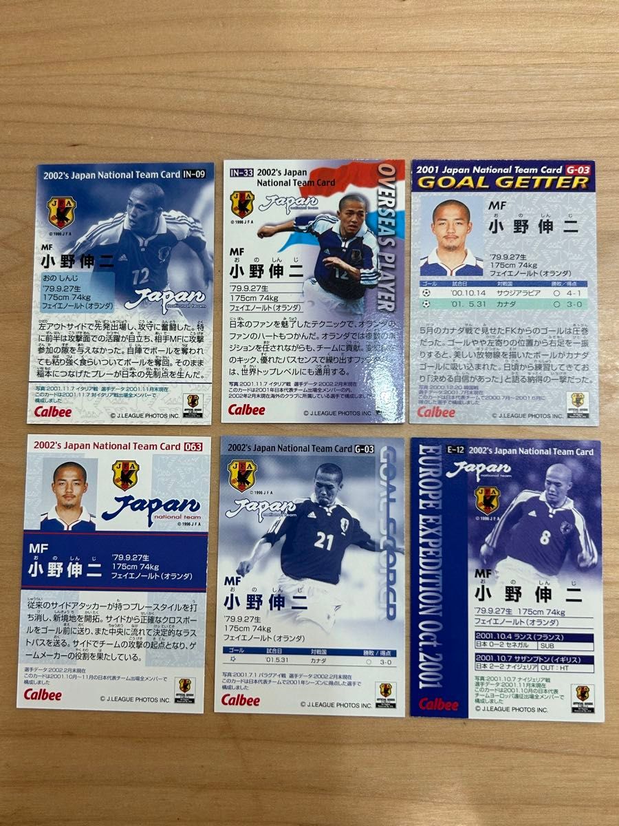 小野伸二 日本代表カード6枚セット|Yahoo!フリマ(旧PayPayフリマ) 小野伸二 日本代表カード6枚セット|Yahoo!フリマ(旧PayPayフリマ)