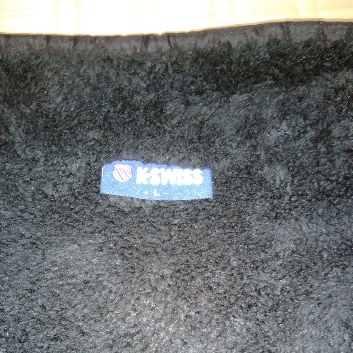 K-SWISS 裏ボアジャケット　黒　Lサイズ　未使用　洗濯済み　軽量