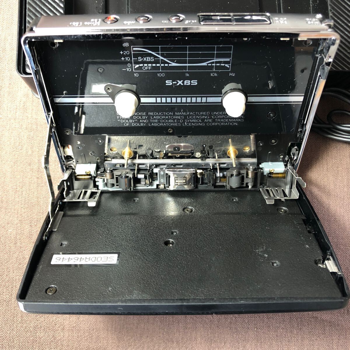 VE924 Panasonic RQ-S7F STEREO RADIO CASSETTE RECORDER 取扱説明書付き カセットレコーダー　_画像4