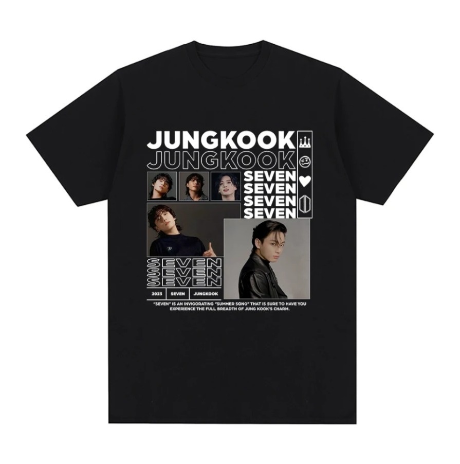 送料無料　新品　JUNGKOOK　ジョングク　Ｔシャツ　SEVEN　BTS　輸入品_画像1