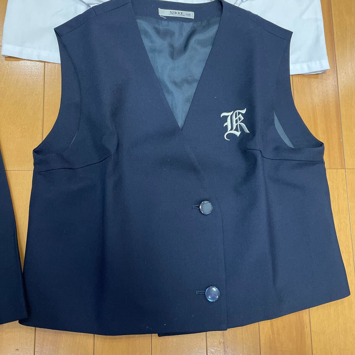 7 8 コスプレ衣装 冬 制服 上下セット ブレザー ブラウス ベスト スカート 名古屋北_画像6