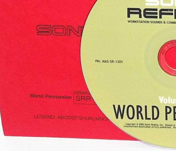 【同梱OK】 Sonic Refills Reason 3 ■ REASON用音源集 ■ World Percussion Vol.13 ■ 音楽製作 ■ DTM / DAW ■ サウンド編集_画像2