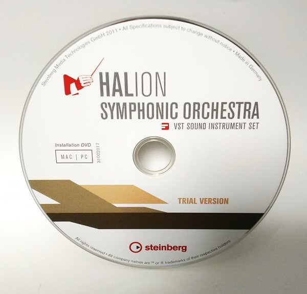 【同梱OK】 Stainberg (スタインバーグ) ■ HALion Symphonic Orchestra Trial Version ■ オーケストラ音源 ■ 音楽製作 ■ DTM / DAW_画像1