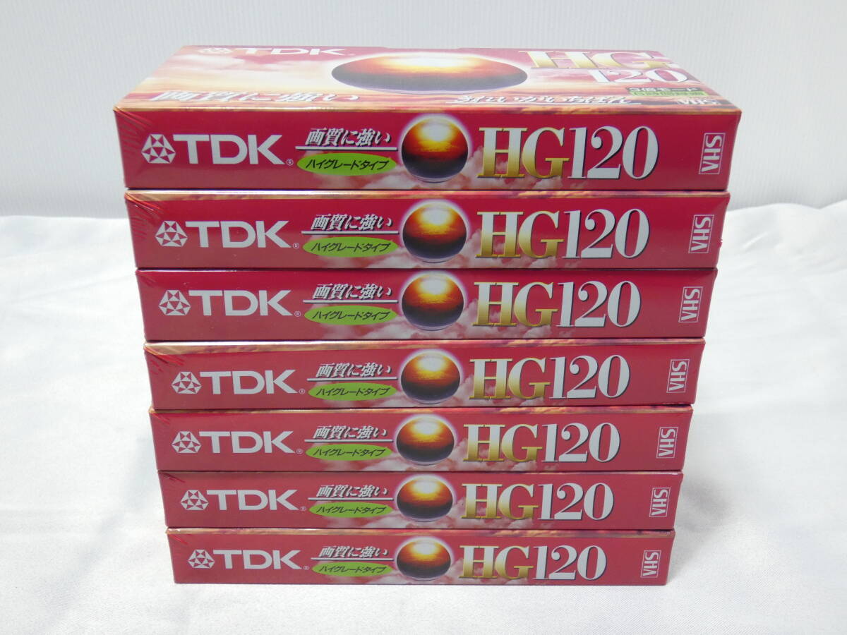 【未開封品】TDK HG120 VHS ビデオテープ T-120HGR ７本セット ３倍モード６時間録画 画質に強い 未使用 良品☆_画像3