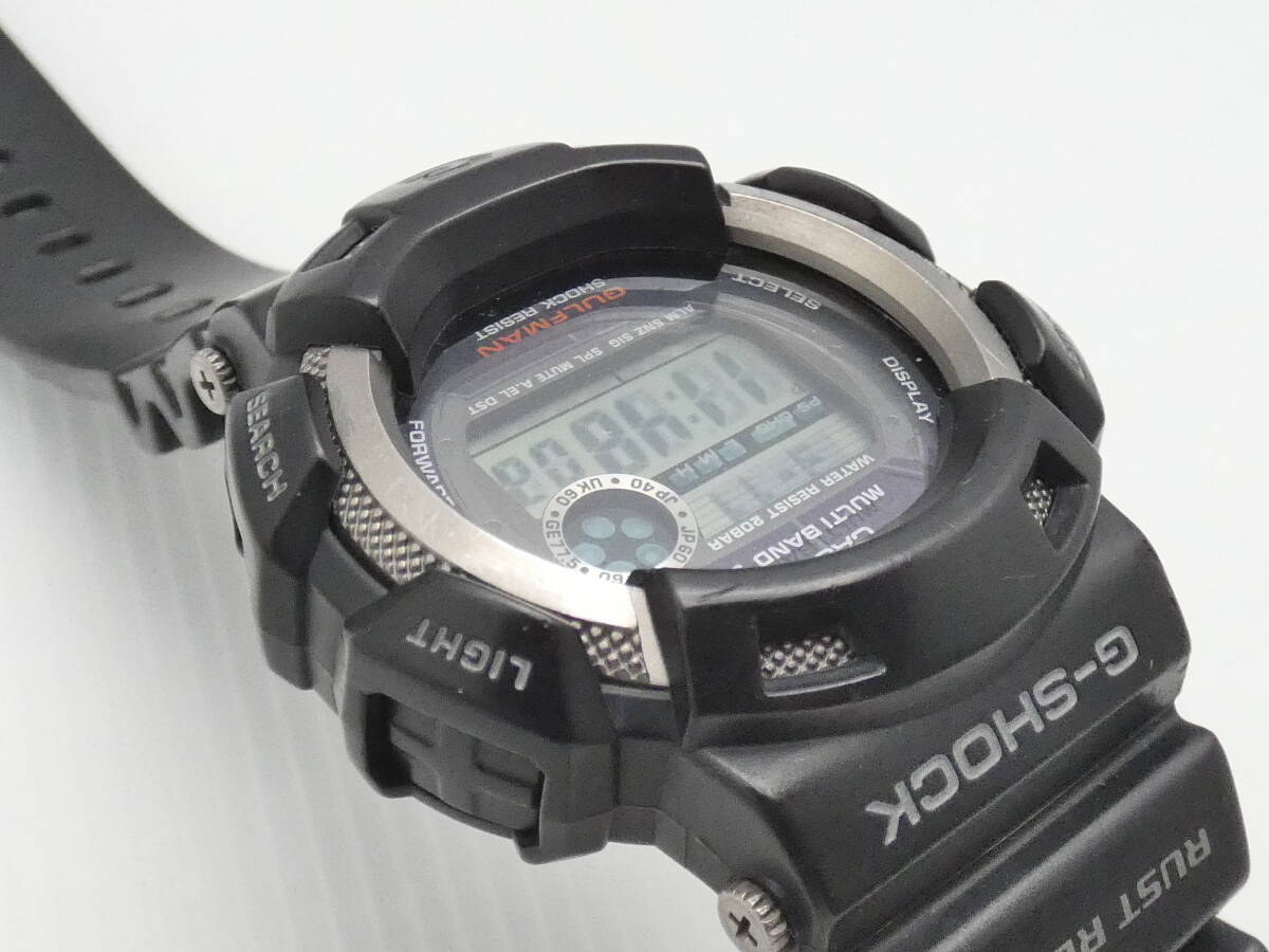 ☆CASIO G-SHOCK GULFMAN カシオ Gショック ガルフマン GW-9100 タフソーラー ウォッチ 電波受信 電波ソーラー 動作品 本体のみ USED☆_画像4