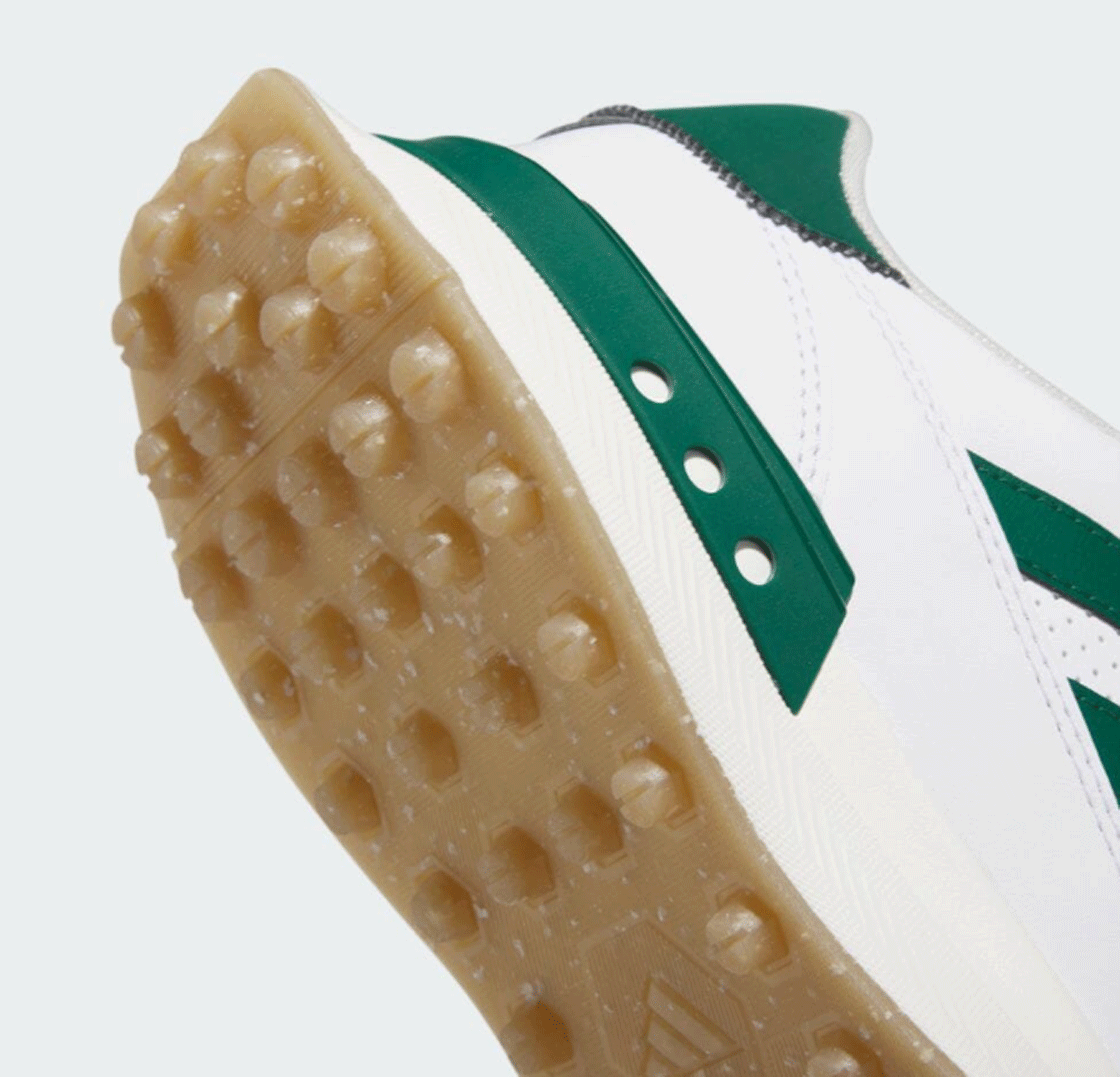  new goods # Adidas #2024.3#S2 G-Spike less leather #IF0299# foot wear - white | college green | chewing gum #25.0CM# natural leather #