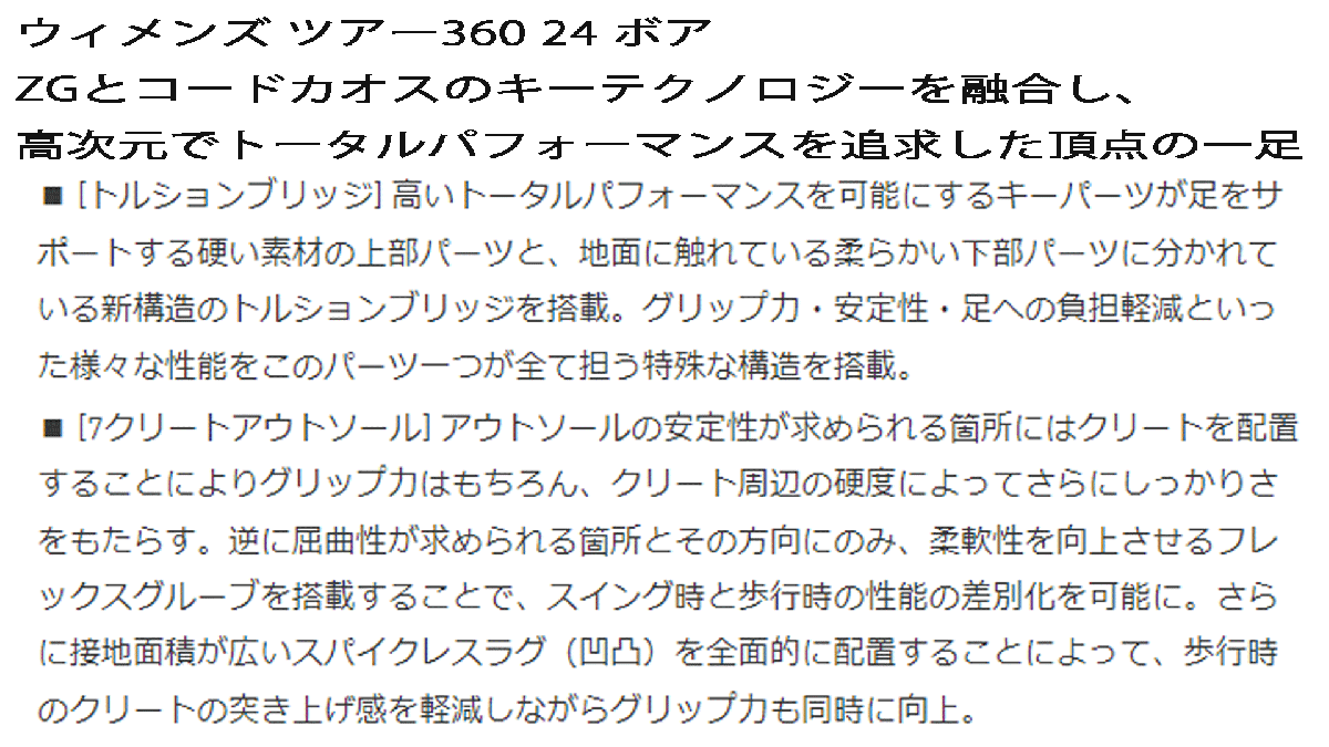 新品■アディダス■2024.3■レディース■ツアー360-'24 ボア スパイク■IF0265■ホワイト／ホワイト／シルバーメタリック■23.7CM■正規品_画像9