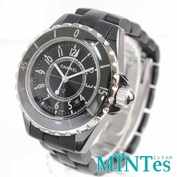 Chanel シャネル J12 レディース腕時計 クォーツ H0682 ブラック セラミック×ラバー レディース 女性 スタイリッシュ デイリー ビジネス_画像1