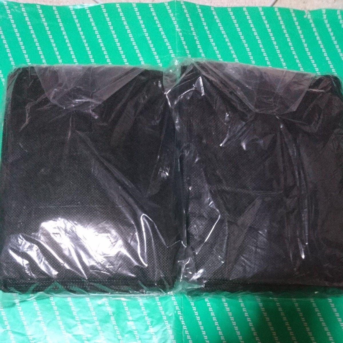 ◎業務用にも フジナップ 不織布エプロン F型中 (黒) 25枚×2セット