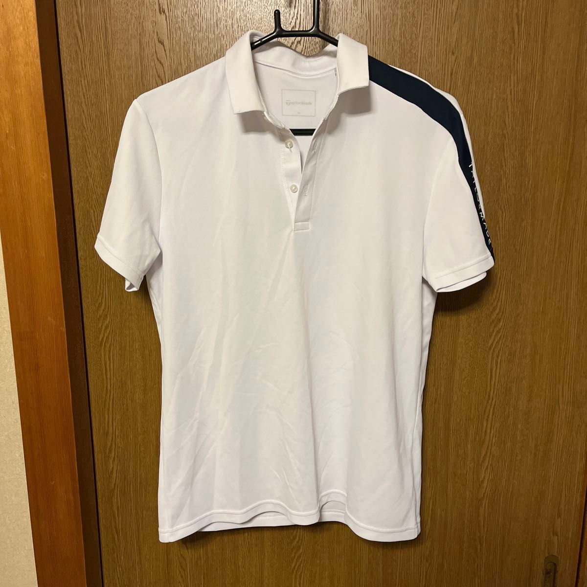 テーラーメイド　メンズゴルフウェア　Mサイズ ポロシャツ 半袖ポロシャツ 半袖 ホワイト ゴルフ